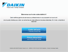 Tablet Screenshot of codes-daikin.fr
